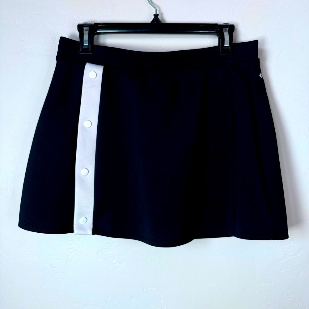 Thrive Societe Women's M Snap Slit Tennis Skort Black Athletic Golf Pickleball